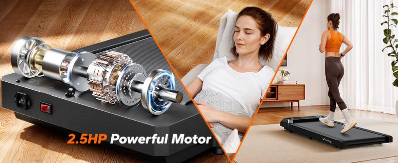 Dealsforyoudays MERACH Under Desk Treadmill, 2-in-1 Walking Pad for Walking and Jogging 2.5HP Low-Noise Treadmill with Remote Control Lanyard 265lbs Weight Capacity Dealsforyoudays MERACH Under Desk Treadmill, 2-in-1 Walking Pad for Walking and Jogging 2.5HP Low-Noise Treadmill with Remote Control Lanyard 265lbs Weight Capacity