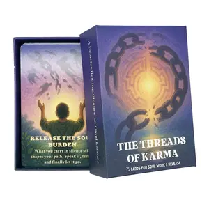 The Threads Of Karma Card Game, 1 Box Interactive Tarot Card Game Oracle Card Games, Healing Closure & Soul Lessons Card Games for Gifts