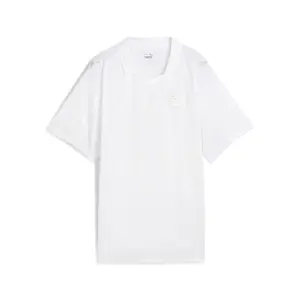 PUMA Womens Individualblaze Jer-She Collared Short Sleeve  Casual Tops Casual - White