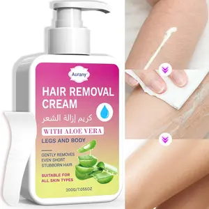 Women's Hair Removal Cream, Depilatory Cream, Gentle, Enriched With Aloe Vera Extract, Specially Designed For Legs, Arms, Underarms, And Bikini Line, Effectively Removes Body Hair, Suitable For All, Body Care