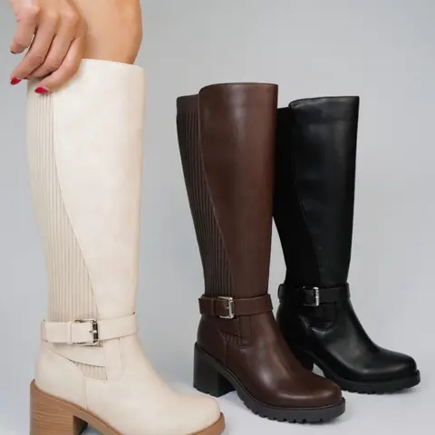 Natalia- Wide Calf Friendly-Boots
