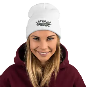 Later Gator Embroidered Beanie – Cozy Fit, Cold-Blooded Cool