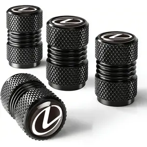 4 pieces for Lexus car tire valve stems, tire valve caps, car wheel caps, suitable for medium-, small-sized tires, motorcycles