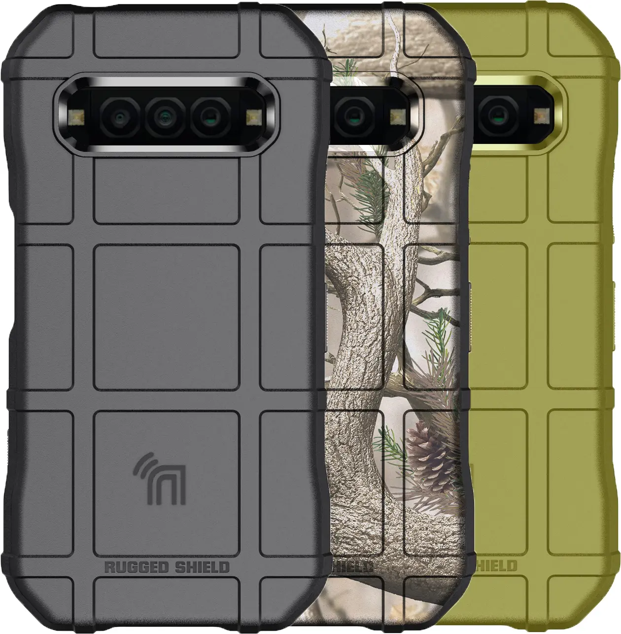 Nakedcellphone Special Ops Series Compatible with Kyocera DuraForce Pro 3 Case, Tactical Armor Rugged Shield Protective Cover [Anti-Fingerprint, Matte Grip Texture]