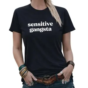 Showcase Your Gentle Power with the Thoughtfully Designed Sensitive Gangsta T-Shirt