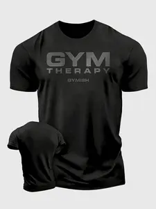 Men's 'Gym Therapy' Performance T-Shirt – Premium Moisture-Wicking Athletic Tee, Bodybuilding Training Top, Gym Workout Tee