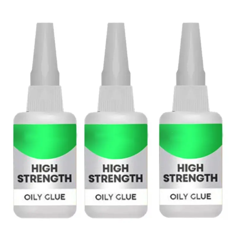 High Strength Oily Glue,Universal Super Glue,Welding High-Strength Oily Glue,  for Quick Repair of Metal, Plastic, , Glass, Jade and So On (3pcs)