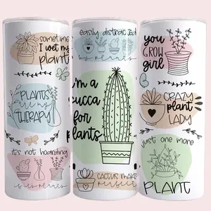 Succa For Plants 20 oz Tumbler, Plant Lover, Cactus Lover, Succulent Lover, Gardening (Copy) Drinkware Flasks