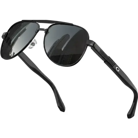 GRINDERPUNCH Polarized Aviator Sunglasses for Men, Women & Unisex – Oversized Retro Pilot UV400 Protection Classic Vintage Shades for Driving, Travel & Outdoor Wear
