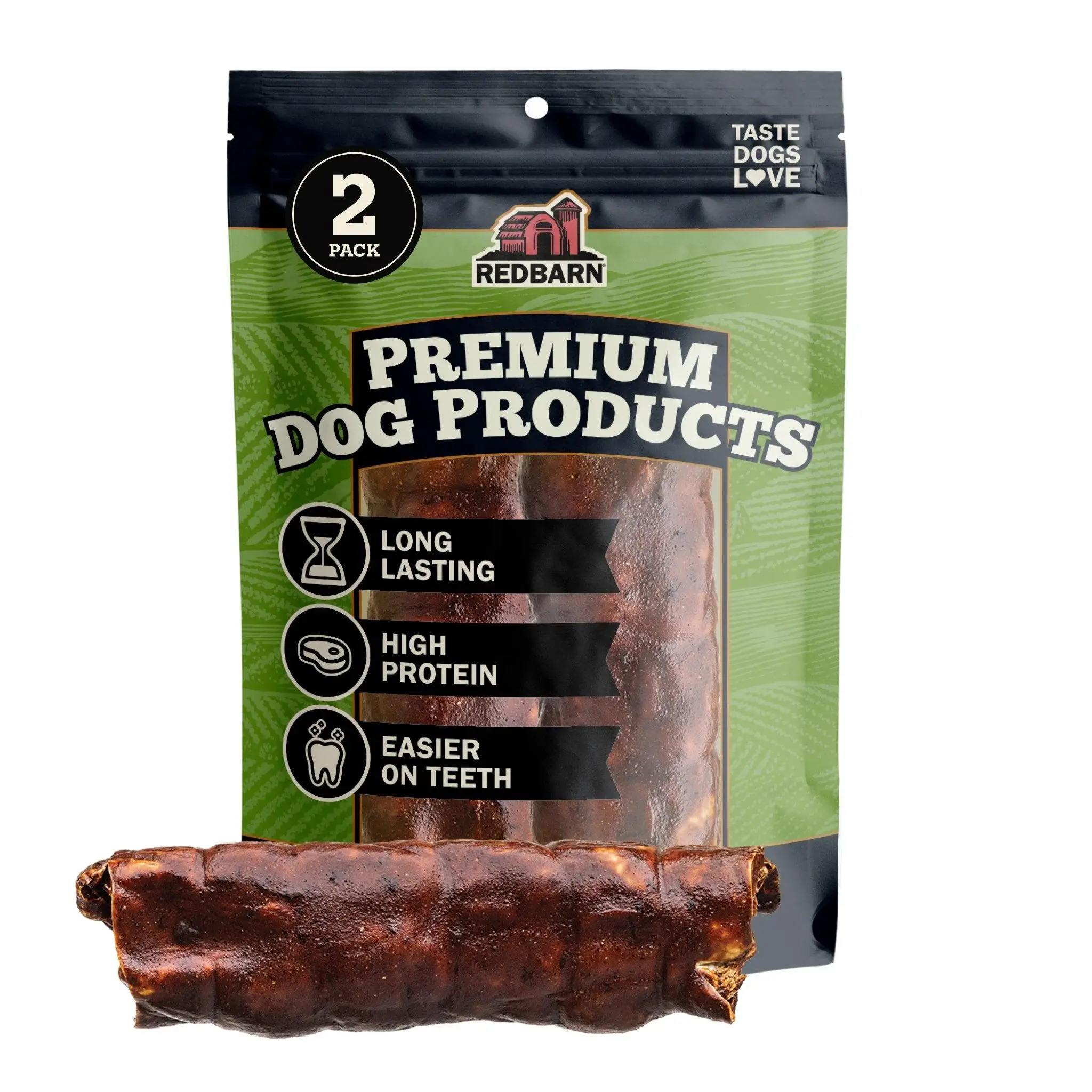 Glazed Beef Cheek Rolls - Bully Flavor, Natural, Long Lasting Dog Chew