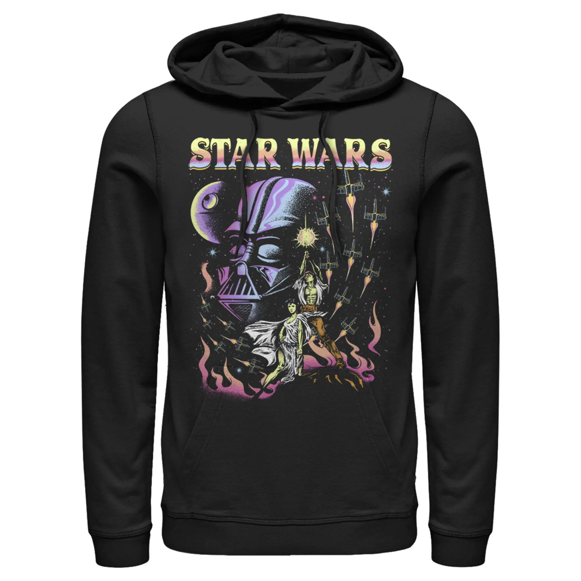 Men's Star Wars Darth Vader Luke Skywalker Collage Pull Over Hoodie