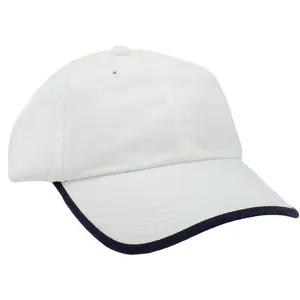 PAGE and TUTTLE Womens Contrast Roll Bill Cap Golf Casual Casual - White
