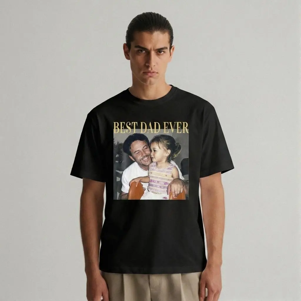 Carpesun Custom Best Dad Ever Shirt,Personalized Dad Photo T-Shirt,Black Fathers Day Gift Graphic Tee,For Fathers Day Celebration & Daily Casual Wear,For Proud Dads & Men,Best Sentimental Custom Fathers Day Gift