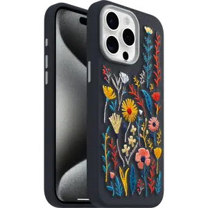OtterBox iPhone 15 Pro Max Case Symmetry Series Cactus Leather Embroidery