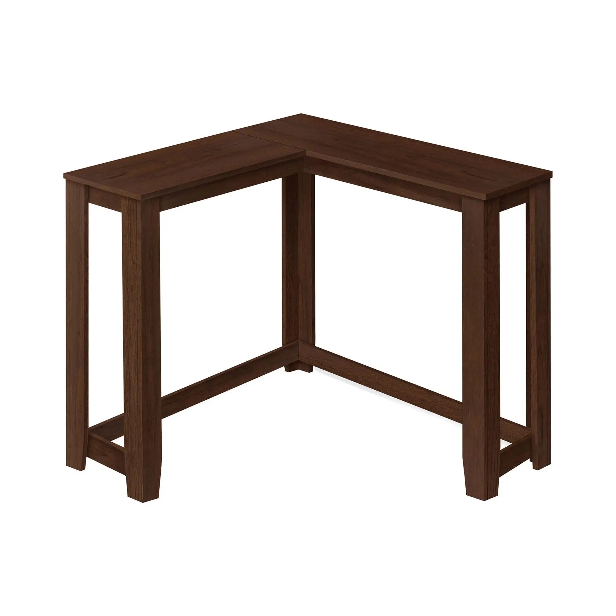 Corner Accent Console Table For Entryway, Contemporary & Modern - Cherry