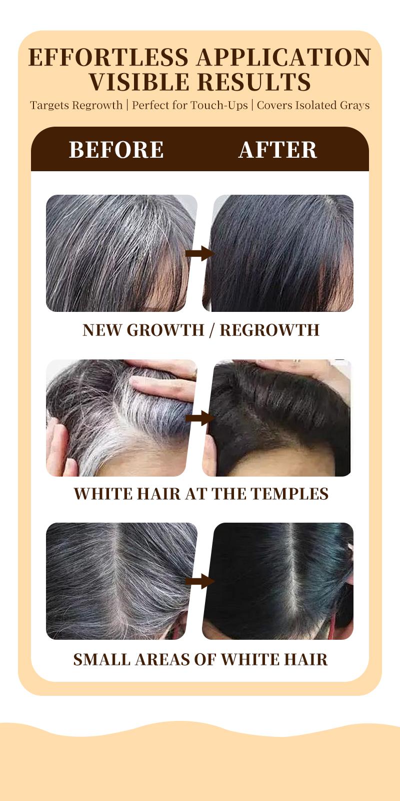 【BUY 1 GET 1】Temporary Hair Dye Comb Hair Color Comb Portable for Quick Touch - Ups, Easy to Color,Covers Gray Hair Haircare Ash Brown Blonde Balayage