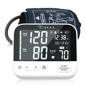 Arm Type Blood Pressure Monitor, perfect for seniors,WHO Blood Pressure Risk Indicator,2x120 Memories,Voice Function,Movement Error Detection,lrregular Heartbeat Detection,Heart Rate,Comfortable Wide-Range Cuff ,Date&Time Stamp,Auto Power Off
