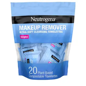 Makeup Remover Wipes, Daily Single Face Cleansing Towelettes, Makeup Removing Cleansing Wipes Removes Dirt & Oil, Alcohol-Free Face...