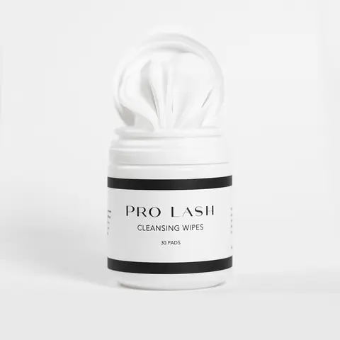 Pro Lash Cleansing Wipes - 10g Oil-Infused Eyelid & Adhesive Cleanser, Disposable Vitamin-Rich Face Makeup Remover Towels, All Skin Types Daily Use Lash Care with 1-Swipe Convenience, Eye Makeup Remover Wipes, Eyelid Cleansing Wipes
