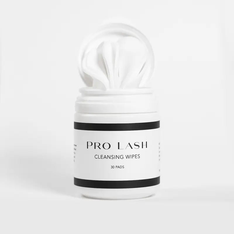 Pro Lash Cleansing Wipes - 10g Oil-Infused Eyelid & Adhesive Cleanser, Disposable Vitamin-Rich Face Makeup Remover Towels, All Skin Types Daily Use Lash Care with 1-Swipe Convenience, Eye Makeup Remover Wipes, Eyelid Cleansing Wipes