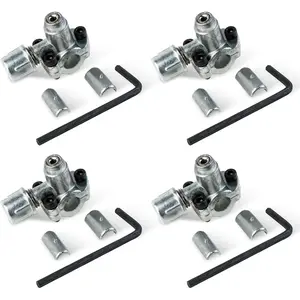 【Upgraded 2026】BPV-31 Bullet Piercing Valve 3 in 1 Access For Air Conditioners HVAC 1/4 5/16 3/8 Inch Outside Diameter Pipes - Replace for AP4502525 BPV31D GPV14 GPV31 GPV38 GPV56 MPV31 - Pack of 4