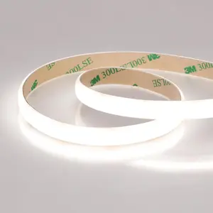 24V Diffused LED Light Strip Waterproof 4000K Natural White 16.4FT 280LEDs/M Dotless 5LM/FT Super Bright UL PRO CRI 92+ Dimmable LED Tape 100W for Commercial, Home (Milky White Gel Coated)