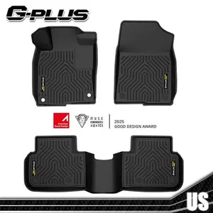 G-PLUS Floor Mats,Compatible with Honda Civic 2022 2023 2024 2025 (for Automatic,Not Fit Manual),Fit Acura Integra 2023-2025,Fits Rear Seats W/o USB Ports,TPE All Weather Protection Car Floor Liners