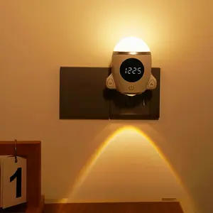 Night Lights Plug into Wall, Space Rocket LED with Rechargeable and Remote, Time Clock, Dimmable Lights for Kids Room Bedroom Hallway Kitchen Bathroom