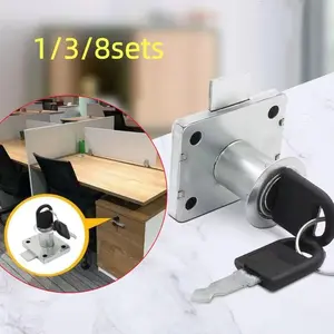 1/3/8 sets of drawer locks, home and office anti-theft locks, adjustable cabinet locks, thick and durable, anti pry locks ﻿