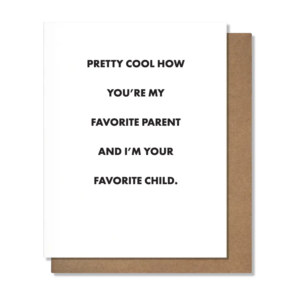 Favorite Parent Card