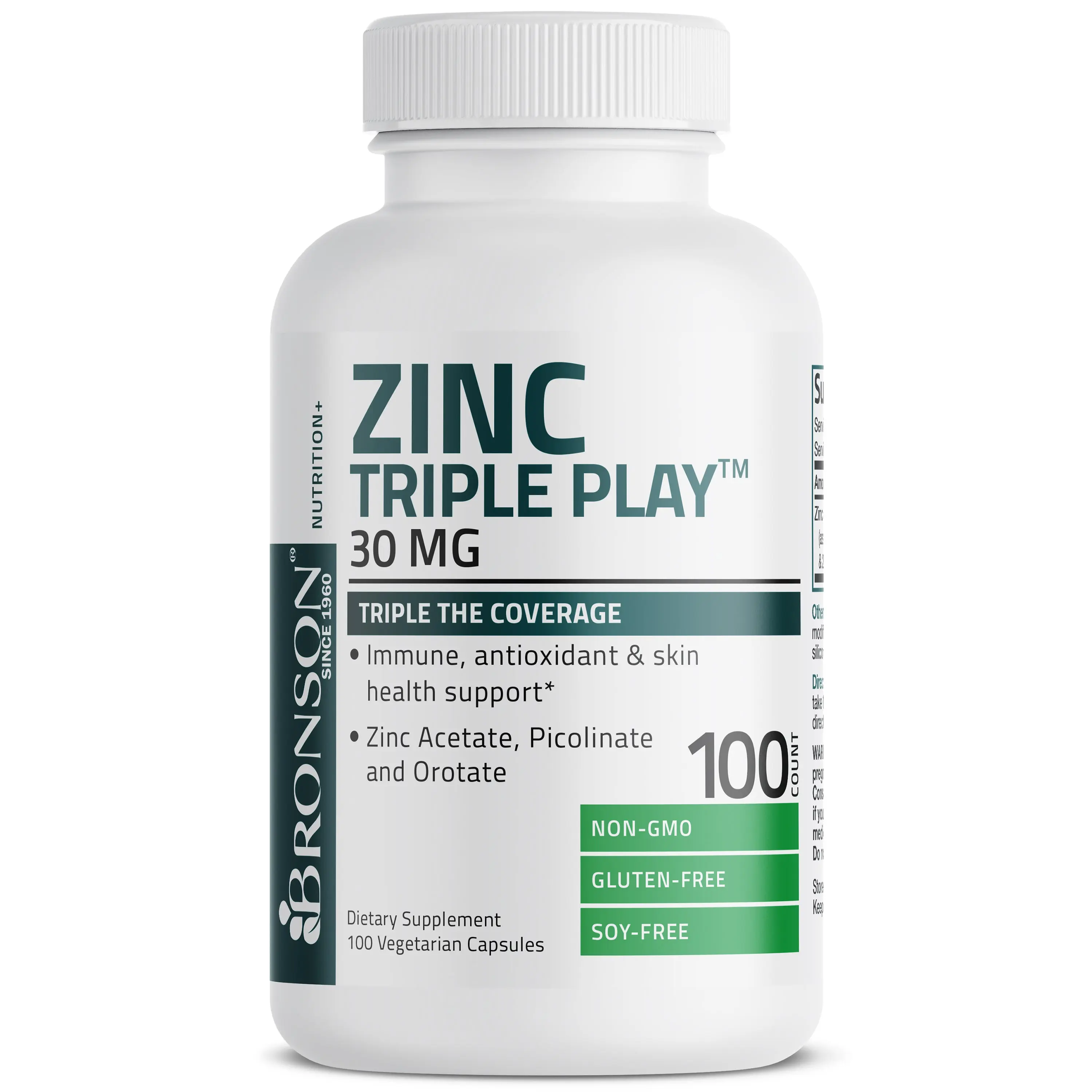 Zinc Triple Play - 30 mg, High-Quality Supplement for Overall Health