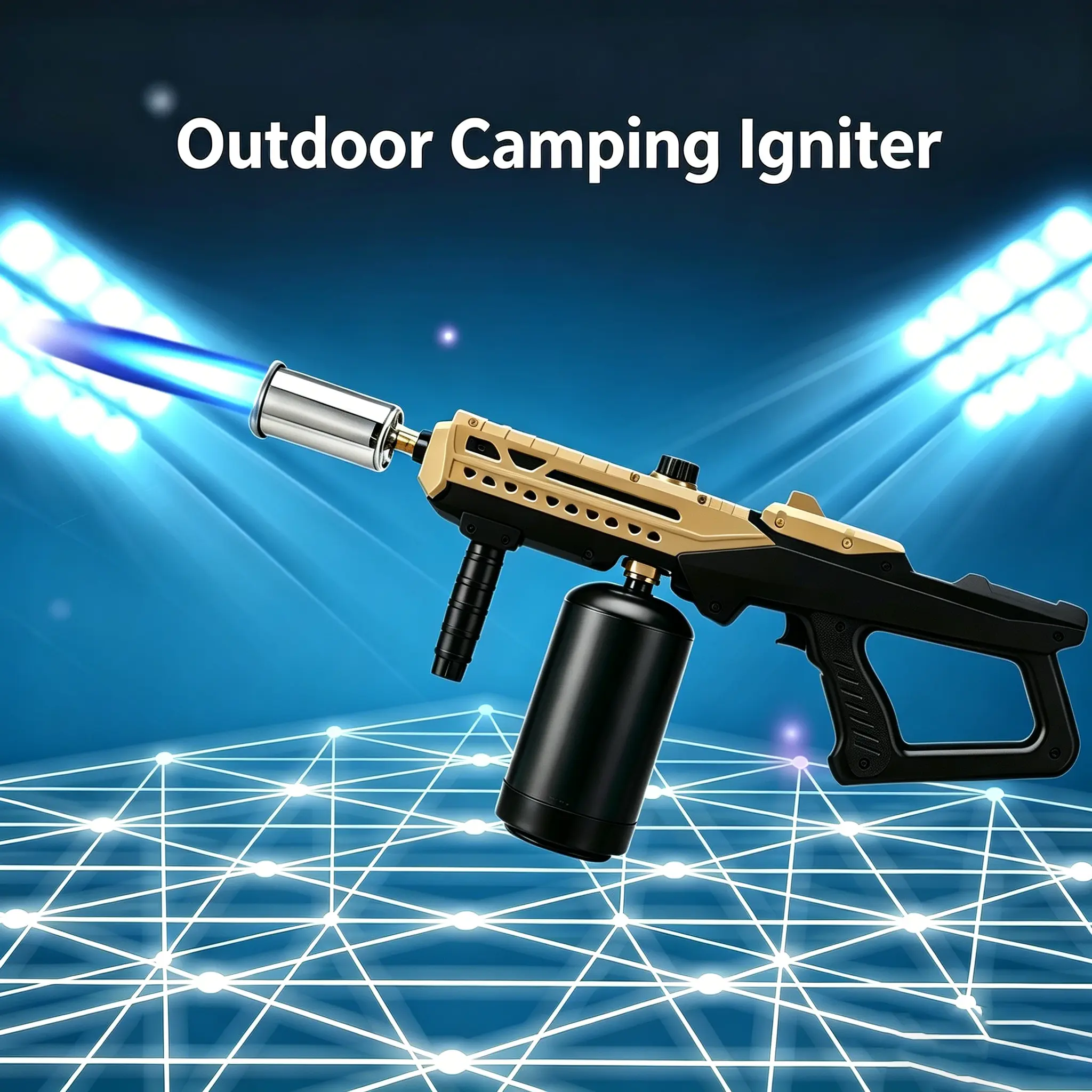 Handheld Propane Torch - Adjustable Flame Professional Food Culinary Torch for Kitchen, Outdoor BBQ, Charcoal Grills Use, Baking Supplies, Bakeware, Father's Day, Thanksgiving