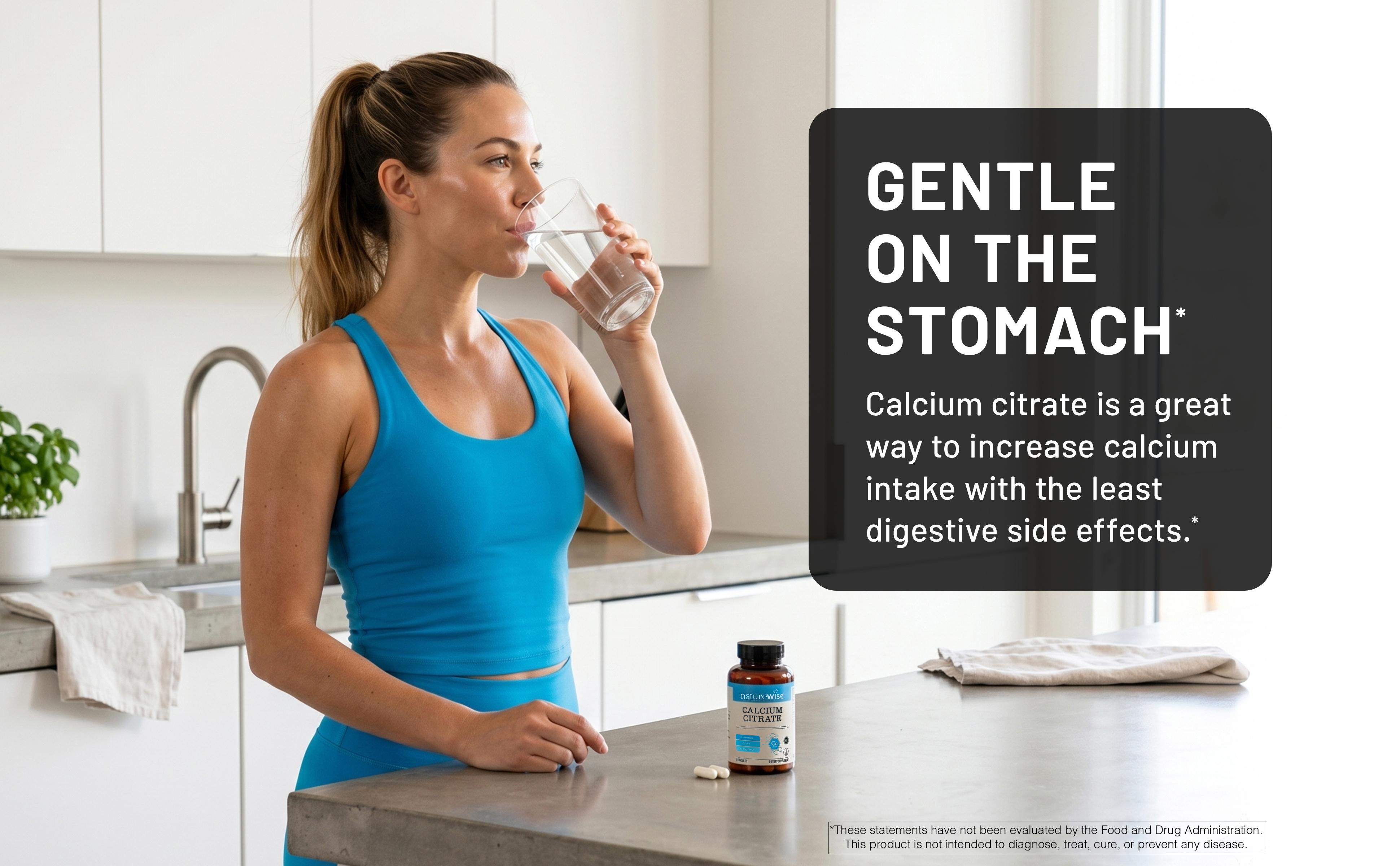 NatureWise Calcium Citrate 300mg Capsules - Supplement for Bone Health - Easy to Digest & Well-Absorb - Vegan, Non-GMO, Gluten-Free - USA Manufactured