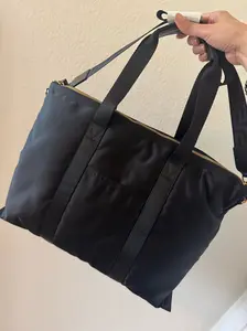 Brand Design Black Tote Bag Nylon with Medusa