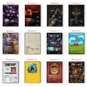 [Sale Up  To 40%] Chief Keef Album Posters, Chicago Drill Rap Wall Art, Sosa Hip Hop Music Aesthetic Decor, Modern Album Cover Artwork, Music Room Decor, Gift for Rap Fans