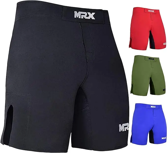 MRX MMA BJJ Unisex Training Cage Fighting Grappling Martial Arts Boxing Muay Thai Wrestling Shorts, Athletic Fitness Shorts, Breathable Athletic Shorts