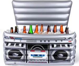 Inflatable Boom Box Cooler - 24 Inches Wide - Large Inflatable Drinker Cooler for Hip Hop Party Decor - 80's & 90's Theme Party Decorations
