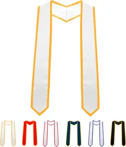 Graduation Stole, Plain Graduation Sash, Unisex Adult Honor Stoles with m for Graduation Ceremony 70" Long