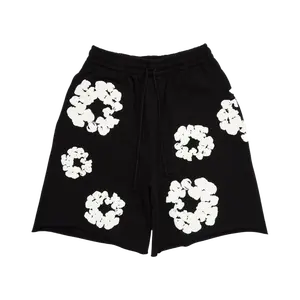 Denim Tears The Cotton Wreath Shorts Black