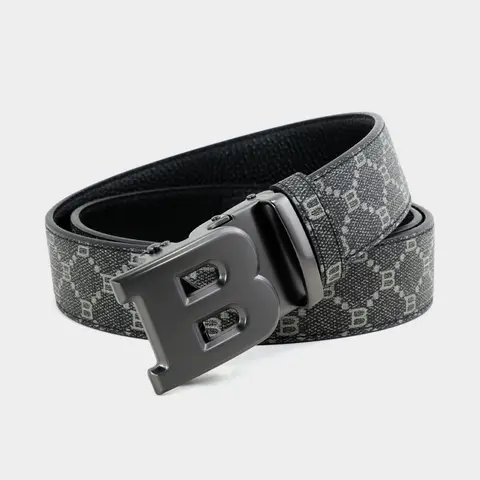 Men's Business Fashion Letter Pattern Waist Belt with Buckle, 2024 New Style Casual Adjustable Buckle Belt for Party, Daily Clothing Decor, Trendy All-match & Exquisite Belt for Birthday Gift, Casual Business Accessory, Belts Men