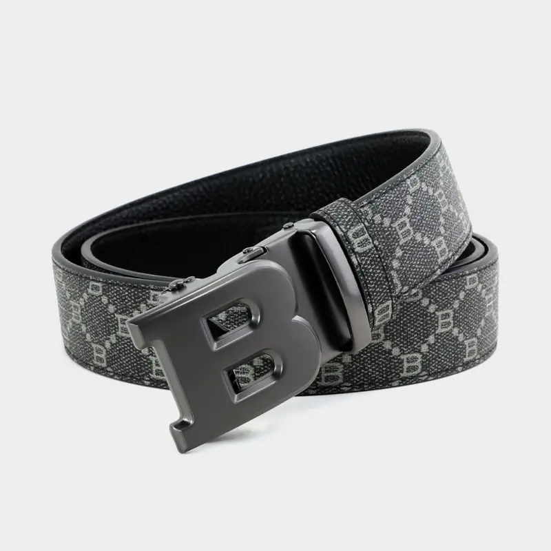 Men's Business Fashion Letter Pattern Waist Belt with Buckle, 2024 New Style Casual Adjustable Buckle Belt for Party, Daily Clothing Decor, Trendy All-match & Exquisite Belt for Birthday Gift, Casual Business Accessory, Belts Men