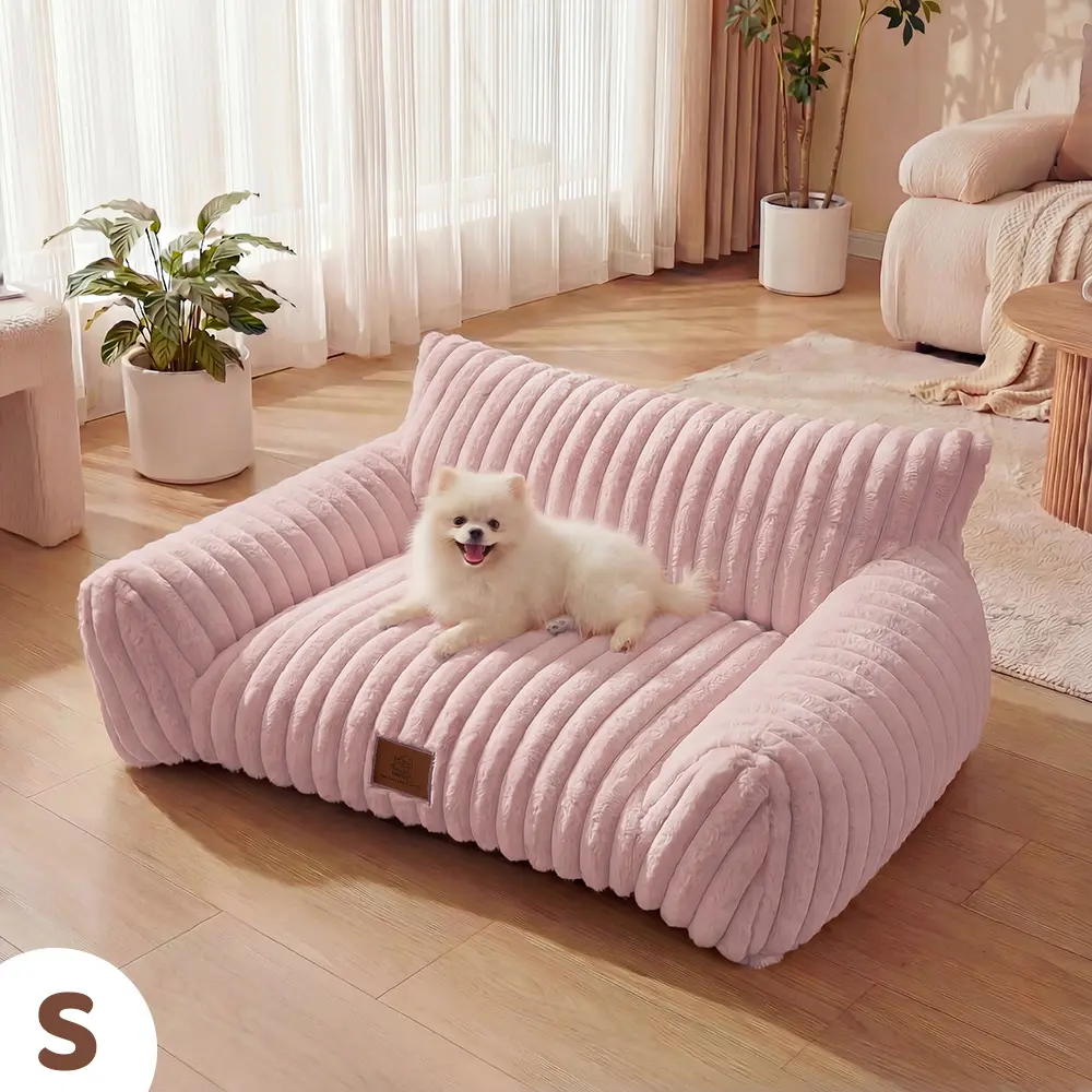 Pet Couch, Blush Pink, S(24x18x10")