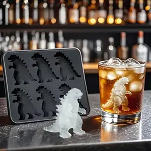 Reusable Silicone Ice Cube Mold Set, 6 Pieces with Lids, Perfect for Whiskey Cocktails, Freezer Safe, Durable & Easy Release Design, Ice Molds, Ice Cube Tray