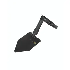 MIL-TEC® Black Trifold Shovel with Case