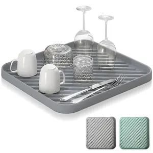 Silicone Organizer Tray for Kitchen Sink & Bathroom, Durable Silicone Material, Perfect for Organizing Utensils & Accessories