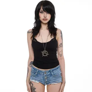 HeavenSent Riot Chain | Oversized Stylized Anarchy Symbol Long Necklace | Stainless Steel, Waterproof, Tarnish-Proof