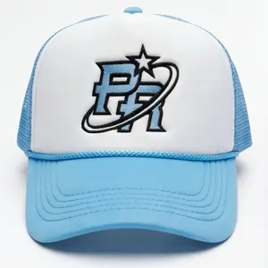 BABY BLUE Y2k PR TRUCKER HAT snapback