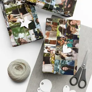 Twilight Gift Wrap Paper, Edward & Bella Collage Wrapping, Twilight Saga Holiday Party Supplies, Movie Merch Paper, Birthday Gift Packaging