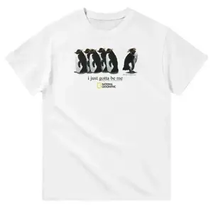 I Just Gotta Be Me Penguins T-Shirt, Animal Tee, Gifts Shirt, Unisex Vintage Graphic Tees Gothic Grunge Y2k Emo Scene Amity Affliction Style Clothes Men Women Streetwear