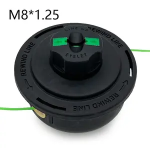 Replacement Grass Trimmer Head of 8mm Right-hand Thread for Brush Cutter   Compatible With: fit for Poulan Weed Eater ET17, ETM17, fit for Featherlite Plus, Featherlite SST, FL20, FL20C, FL21, FL23, PP13, fit for WildThing, XT200, XT25 & YM600 Models